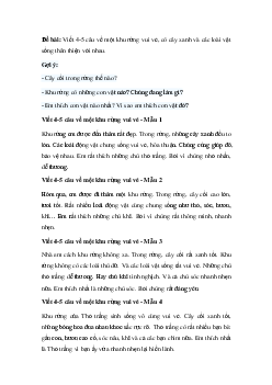 Viết 4 - 5 câu về một khu rừng vui vẻ | Tập làm văn lớp 2 | Cánh diều