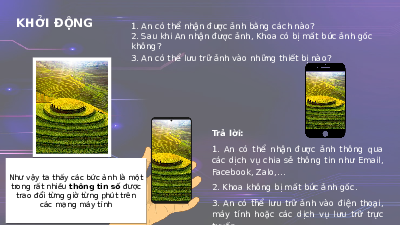 Giáo án điện tử Tin học 8 Bài 2 Kết nối tri thức: Thông tin trong môi trường số