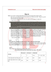 Đáp án các câu hỏi môn Phân tích báo cáo tài chính | Đại học kinh tế quốc dân