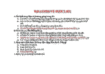 Top 1500 câu hỏi hay có đáp án | Tâm lý học thần kinh | Đại học Khoa học Xã hội và Nhân văn, Đại học Quốc gia Thành phố HCM