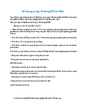 Đề cương ôn tập Môn Tư tưởng Hồ Chí Minh | Trường Cao đẳng Công Nghệ Bách Khoa Hà Nội