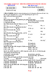Đề Thi Kỳ 2 Toán 7 Sở GD Quảng Nam 2025-2026 Có Đáp Án