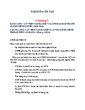 Lý thuyết ôn tập Lịch sử đảng/ Trường đại học Nguyễn Tất Thành