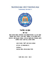 Quy luật mâu thuẫn của phép biện chứng duy vật | Bài thảo luận triết học Mác Lênin