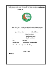 Xây dựng trang web bán đồ gia dụng | Môn Phân tích thiết kế hệ thống thông tin - Đại học Tài nguyên và Môi trường Hà Nội