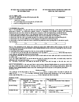 Kỳ thi chọn đội dự tuyển học sinh giỏi quốc gia THPT năm 2015 tỉnh Lào Cai