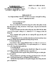 Thể lệ bầu cử Ban Chấp hành Đoàn TNCS Hồ Chí Minh Liên cơ quan thành phố Cao Bằng khoá VI, nhiệm kỳ 2022-2024 - Kế toán tài chính | Đại học Mở Hà Nội