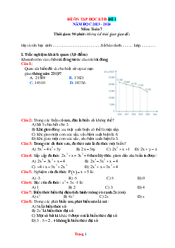 Đề ôn tập học kì II hay nhất tự luận+ trắc nghiệm (lời giải chi tiết)