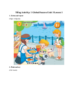 Tiếng Anh lớp 1 Global Success Unit 5 Lesson 1 | Global Success