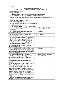 Giáo án Hoạt động trải nghiệm lớp 4 Tuần 15 + 16 | Kết nối tri thức