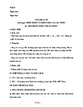 Giáo Án Toán 8 Theo Công Văn 5512 Học Kỳ 1 Rất Hay