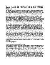 Cẩm nang 36 kế và 36 đối kế trong kinh doanh