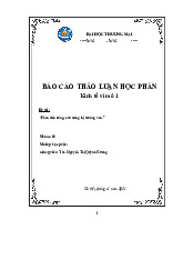 Phân Tích Cung - Cầu trên Thị Trường Vốn | Báo cáo Thảo luận Kinh tế Vi mô