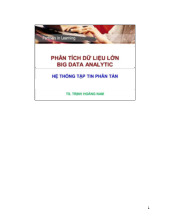 Phân tích dữ liệu lớn big data analytic môn Hệ thống tập tin phân tán  | Trường đại học kinh doanh và công nghệ Hà Nội