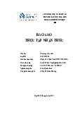Bài báo cáo thực tập nhận thức - Tài liệu tham khảo | Đại học Hoa Sen