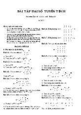 Đề cương môn đại số tuyến tính- Trường Đại học bách khoa - Đại học đà nẵng.