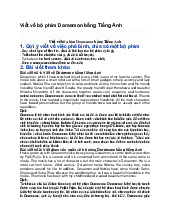 Viết về bộ phim Doraemon bằng Tiếng Anh - Tiếng Anh 7