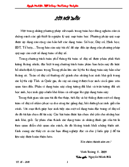 Hướng dẫn giải toán chuyên đề dãy số – Nguyễn Minh Hải