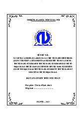 Xây dựng các bộ phân cơ bản của các thủ tục hành chính trong quản lý hộ tịch và chuẩn bị hồ sơ cho mỗi thủ tục đã xây dựng | Bài tập Thủ tục Hành Chính | Học Viện Hành Chính