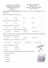 Đề cuối học kì 1 Toán 7 năm 2024 – 2025 trường THCS Ngọc Lâm – Hà Nội