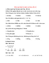 Đề ôn tập hè lớp 5 lên lớp 6 môn Toán năm 2025 - Đề số 4