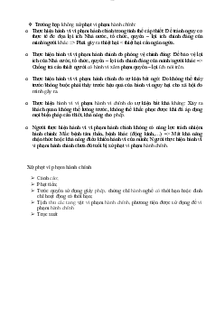 Trường hợp không xử phạt vi phạm hành chính