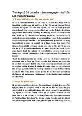 Thành phố Đà Lạt nằm trên cao nguyên nào? Đà Lạt thuộc tỉnh nào?