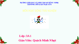 Giáo án điện tử Hoạt động trải nghiệm 3 Chân trời sáng tạo: Tuần 5