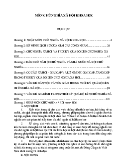 Giáo trình môn chủ nghĩa xã hội khoa học