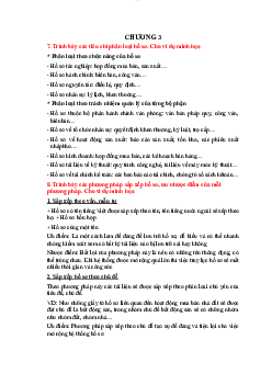 Chương 3-4 :Các câu hỏi lý thuyết quản trị hành chính văn phòng