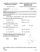 Đề giữa học kỳ 1 Toán 11 năm 2024 – 2025 trường THPT A Nghĩa Hưng – Nam Định