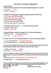 Câu hỏi trắc nghiệm có đáp án ôn tập môn Marketing căn bản | Trường đại học Mở Hà Nội