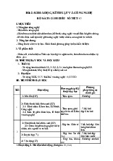 Giáo án ôn tập Thiết kế và Công nghệ | Công Nghệ 10 sách Cánh Diều