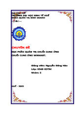 Chuyên đề nhóm 5 - Winmart - Môn Kinh tế vĩ mô - Đại Học Kinh Tế - Đại học Đà Nẵng​