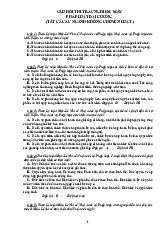 Câu hỏi thi trắc nghiệm máy pháp luật đại cương (tất cả các ngành không chuyên luật )