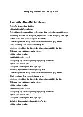 Lời bài hát Tháng Mấy Em Nhớ Anh - Hà Anh Tuấn