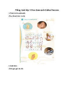 Tiếng Anh lớp 3 Fun time sách Global Success