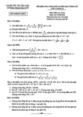 Đề chọn đội tuyển HSG Toán 9 vòng 2 năm 2024 – 2025 trường THCS Cầu Giấy – Hà Nội