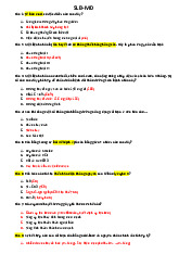 Câu hỏi ôn tập về miễn dịch và sinh lý bệnh | Đại học Y Dược Thành phố Hồ Chí Minh