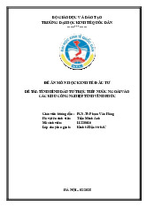 Nghiên cứu về Chính sách Tự do Di chuyển Lao động Kỹ năng trong AEC | Môn Kinh tế đầu tư - Đại học Kinh Tế Quốc Dân