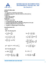 Đề cương học kì 1 Toán 7 năm 2024 – 2025 hệ thống GD Archimedes School – Hà Nội