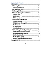 Tổng hợp công thức Nguyên lý Thống kê CHƯƠNG 4-6