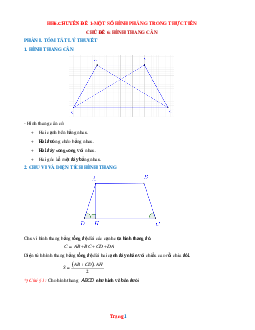 Luyện thi HSG Toán 6 chủ đề: Hình thang cân (có lời giải chi tiết)