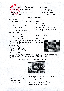 Đề kiểm tra cuối kỳ 1 Toán 6 năm 2021 – 2022 trường THCS Kiêu Kỵ – Hà Nội