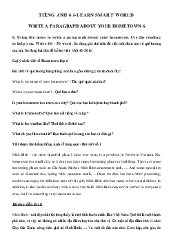 Write a paragraph about your hometown - Smart World