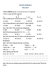 Đề ôn hè Toán 5 lên 6 - Đề 9