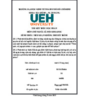 Tiểu luận môn chủ nghĩa xã hội khoa học | Đại học Kinh tế Thành phố Hồ Chí Minh