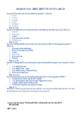 Đề cương ôn thi môn THĐC / Trường Đại học Kinh tế - Tài chính thành phố Hồ Chí Minh