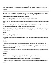 Bài 6 Tự nhận thức bản thân Kết nối tri thức: Giáo dục công dân 6