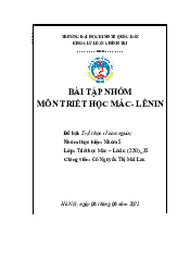Triết học về con người  - Triết học Mác Lenin| Đại học Kinh Tế Quốc Dân